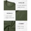 imageMAGCOMSEN Mens Pocket T Shirts Short Sleeve Cotton Moisture Wicking Plain Tshirts Casual Lightweight Summer Basic TeesArmy Greencotton