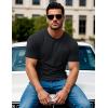imageMAGCOMSEN Mens Pocket T Shirts Short Sleeve Cotton Moisture Wicking Plain Tshirts Casual Lightweight Summer Basic TeesBlackcotton