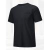 imageMAGCOMSEN Mens Pocket T Shirts Short Sleeve Cotton Moisture Wicking Plain Tshirts Casual Lightweight Summer Basic TeesBlackcotton