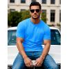 imageMAGCOMSEN Mens Pocket T Shirts Short Sleeve Cotton Moisture Wicking Plain Tshirts Casual Lightweight Summer Basic TeesBluecotton