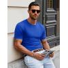 imageMAGCOMSEN Mens Pocket T Shirts Short Sleeve Cotton Moisture Wicking Plain Tshirts Casual Lightweight Summer Basic TeesBright Bluecotton