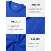 imageMAGCOMSEN Mens Pocket T Shirts Short Sleeve Cotton Moisture Wicking Plain Tshirts Casual Lightweight Summer Basic TeesBright Bluecotton