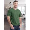 imageMAGCOMSEN Mens Pocket T Shirts Short Sleeve Cotton Moisture Wicking Plain Tshirts Casual Lightweight Summer Basic TeesDark Greencotton Blend