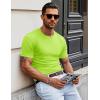 imageMAGCOMSEN Mens Pocket T Shirts Short Sleeve Cotton Moisture Wicking Plain Tshirts Casual Lightweight Summer Basic TeesFluorescent Greencotton