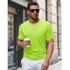 imageMAGCOMSEN Mens Pocket T Shirts Short Sleeve Cotton Moisture Wicking Plain Tshirts Casual Lightweight Summer Basic TeesFluorescent Greencotton