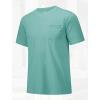 imageMAGCOMSEN Mens Pocket T Shirts Short Sleeve Cotton Moisture Wicking Plain Tshirts Casual Lightweight Summer Basic TeesGrey Greencotton