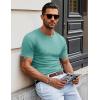 imageMAGCOMSEN Mens Pocket T Shirts Short Sleeve Cotton Moisture Wicking Plain Tshirts Casual Lightweight Summer Basic TeesGrey Greencotton