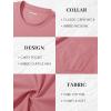 imageMAGCOMSEN Mens Pocket T Shirts Short Sleeve Cotton Moisture Wicking Plain Tshirts Casual Lightweight Summer Basic TeesGrey Pinkcotton