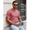 imageMAGCOMSEN Mens Pocket T Shirts Short Sleeve Cotton Moisture Wicking Plain Tshirts Casual Lightweight Summer Basic TeesGrey Pinkcotton