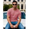 imageMAGCOMSEN Mens Pocket T Shirts Short Sleeve Cotton Moisture Wicking Plain Tshirts Casual Lightweight Summer Basic TeesGrey Pinkcotton