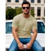 imageMAGCOMSEN Mens Pocket T Shirts Short Sleeve Cotton Moisture Wicking Plain Tshirts Casual Lightweight Summer Basic TeesKhakicotton
