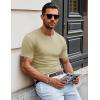 imageMAGCOMSEN Mens Pocket T Shirts Short Sleeve Cotton Moisture Wicking Plain Tshirts Casual Lightweight Summer Basic TeesKhakicotton