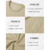 imageMAGCOMSEN Mens Pocket T Shirts Short Sleeve Cotton Moisture Wicking Plain Tshirts Casual Lightweight Summer Basic TeesKhakicotton