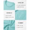 imageMAGCOMSEN Mens Pocket T Shirts Short Sleeve Cotton Moisture Wicking Plain Tshirts Casual Lightweight Summer Basic TeesLake Bluecotton