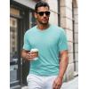 imageMAGCOMSEN Mens Pocket T Shirts Short Sleeve Cotton Moisture Wicking Plain Tshirts Casual Lightweight Summer Basic TeesLake Bluecotton