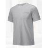 imageMAGCOMSEN Mens Pocket T Shirts Short Sleeve Cotton Moisture Wicking Plain Tshirts Casual Lightweight Summer Basic TeesLight Greycotton Blend