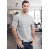 imageMAGCOMSEN Mens Pocket T Shirts Short Sleeve Cotton Moisture Wicking Plain Tshirts Casual Lightweight Summer Basic TeesLight Greycotton Blend