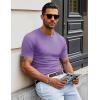 imageMAGCOMSEN Mens Pocket T Shirts Short Sleeve Cotton Moisture Wicking Plain Tshirts Casual Lightweight Summer Basic TeesLight Purplecotton
