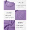 imageMAGCOMSEN Mens Pocket T Shirts Short Sleeve Cotton Moisture Wicking Plain Tshirts Casual Lightweight Summer Basic TeesLight Purplecotton