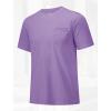 imageMAGCOMSEN Mens Pocket T Shirts Short Sleeve Cotton Moisture Wicking Plain Tshirts Casual Lightweight Summer Basic TeesLight Purplecotton