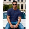 imageMAGCOMSEN Mens Pocket T Shirts Short Sleeve Cotton Moisture Wicking Plain Tshirts Casual Lightweight Summer Basic TeesNavycotton