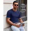 imageMAGCOMSEN Mens Pocket T Shirts Short Sleeve Cotton Moisture Wicking Plain Tshirts Casual Lightweight Summer Basic TeesNavycotton