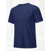 imageMAGCOMSEN Mens Pocket T Shirts Short Sleeve Cotton Moisture Wicking Plain Tshirts Casual Lightweight Summer Basic TeesNavycotton