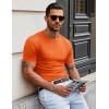 imageMAGCOMSEN Mens Pocket T Shirts Short Sleeve Cotton Moisture Wicking Plain Tshirts Casual Lightweight Summer Basic TeesOrangecotton