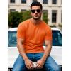 imageMAGCOMSEN Mens Pocket T Shirts Short Sleeve Cotton Moisture Wicking Plain Tshirts Casual Lightweight Summer Basic TeesOrangecotton