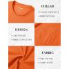 imageMAGCOMSEN Mens Pocket T Shirts Short Sleeve Cotton Moisture Wicking Plain Tshirts Casual Lightweight Summer Basic TeesOrangecotton
