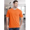 imageMAGCOMSEN Mens Pocket T Shirts Short Sleeve Cotton Moisture Wicking Plain Tshirts Casual Lightweight Summer Basic TeesOrangecotton