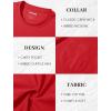 imageMAGCOMSEN Mens Pocket T Shirts Short Sleeve Cotton Moisture Wicking Plain Tshirts Casual Lightweight Summer Basic TeesRedcotton