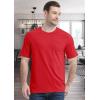 imageMAGCOMSEN Mens Pocket T Shirts Short Sleeve Cotton Moisture Wicking Plain Tshirts Casual Lightweight Summer Basic TeesRedcotton