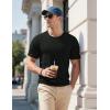 imageMAGCOMSEN Mens Pocket Tee Shirts UPF 80 Sun Protection Shirts Lightweight Moisture Wicking Crewneck Casual Summer TeesBlack
