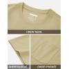imageMAGCOMSEN Mens Pocket Tee Shirts UPF 80 Sun Protection Shirts Lightweight Moisture Wicking Crewneck Casual Summer TeesKhaki