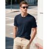 imageMAGCOMSEN Mens Pocket Tee Shirts UPF 80 Sun Protection Shirts Lightweight Moisture Wicking Crewneck Casual Summer TeesNavy