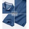 imageMAGCOMSEN Mens Polo Shirt Quick Dry Performance Short Sleeve Tactical Shirts Pique Jersey Golf ShirtBlue Grey