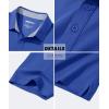 imageMAGCOMSEN Mens Polo Shirt Quick Dry Performance Short Sleeve Tactical Shirts Pique Jersey Golf ShirtColor Blue