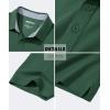 imageMAGCOMSEN Mens Polo Shirt Quick Dry Performance Short Sleeve Tactical Shirts Pique Jersey Golf ShirtDark Green