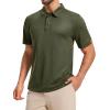 imageMAGCOMSEN Mens Polo Shirts Short Sleeve Athletic Tactical Casual Golf Shirts Dry Fit Moisture Wicking Collared ShirtArmy Green