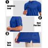 imageMAGCOMSEN Mens Polo Shirts Short Sleeve Athletic Tactical Casual Golf Shirts Dry Fit Moisture Wicking Collared ShirtColor Blue