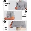 imageMAGCOMSEN Mens Polo Shirts Short Sleeve Athletic Tactical Casual Golf Shirts Dry Fit Moisture Wicking Collared ShirtLight Grey