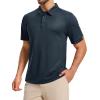imageMAGCOMSEN Mens Polo Shirts Short Sleeve Athletic Tactical Casual Golf Shirts Dry Fit Moisture Wicking Collared ShirtNavy