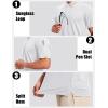 imageMAGCOMSEN Mens Polo Shirts Short Sleeve Athletic Tactical Casual Golf Shirts Dry Fit Moisture Wicking Collared ShirtWhite