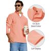 imageMAGCOMSEN Mens Quarter Zip Pullover Polar Fleece Sweatshirt Casual Long Sleeve Shirts for Men Winter Fall ThermalApricot