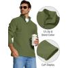 imageMAGCOMSEN Mens Quarter Zip Pullover Polar Fleece Sweatshirt Casual Long Sleeve Shirts for Men Winter Fall ThermalArmy Green