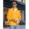 imageMAGCOMSEN Mens Quarter Zip Pullover Polar Fleece Sweatshirt Casual Long Sleeve Shirts for Men Winter Fall ThermalGinger