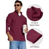 imageMAGCOMSEN Mens Quarter Zip Pullover Polar Fleece Sweatshirt Casual Long Sleeve Shirts for Men Winter Fall ThermalWine Red