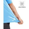 imageMAGCOMSEN Mens Rash Guard Short Sleeve UPF 50 Sun UV Quick Dry Shirts Workout Swim Running Athletic TShirtBlue