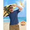 imageMAGCOMSEN Mens Rash Guard Short Sleeve UPF 50 Sun UV Quick Dry Shirts Workout Swim Running Athletic TShirtBluegrey